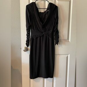 Tadashi Shoji Black Long Sleeve Dress size Medium